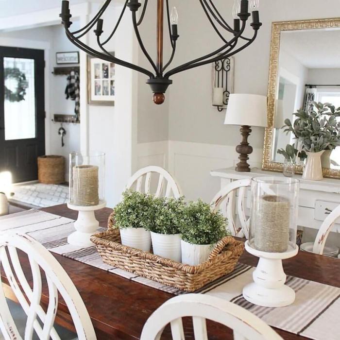 Farmhouse table top decor