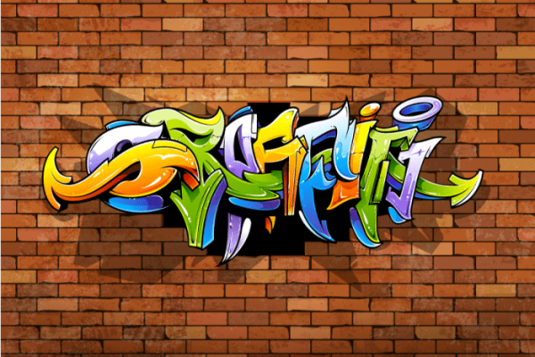 Graffiti art wall decor