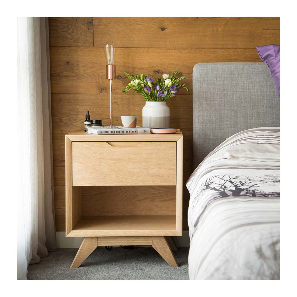 Bedside table nightstand decor ideas