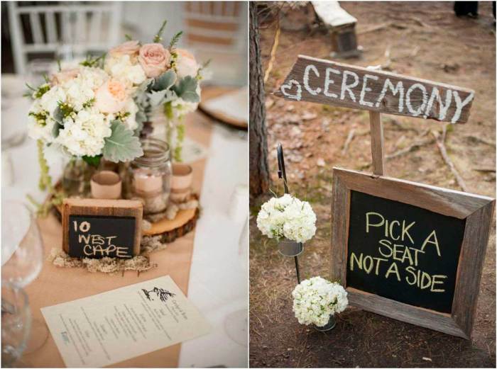 Rustic wedding decor ideas