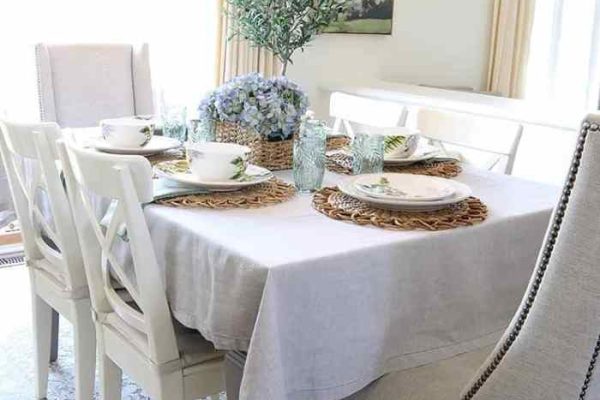 Spring dining table decor