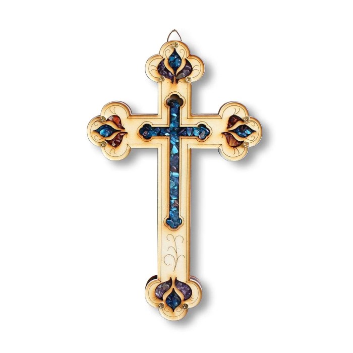 Christian cross wall decor