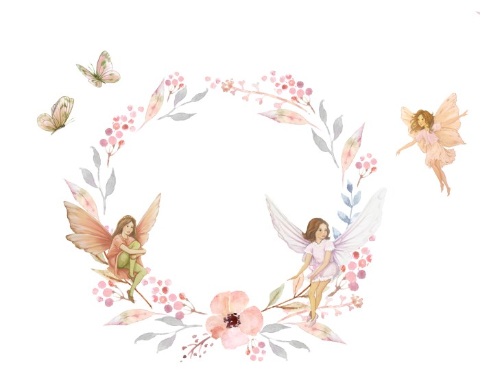 Fairy wall decor stickers