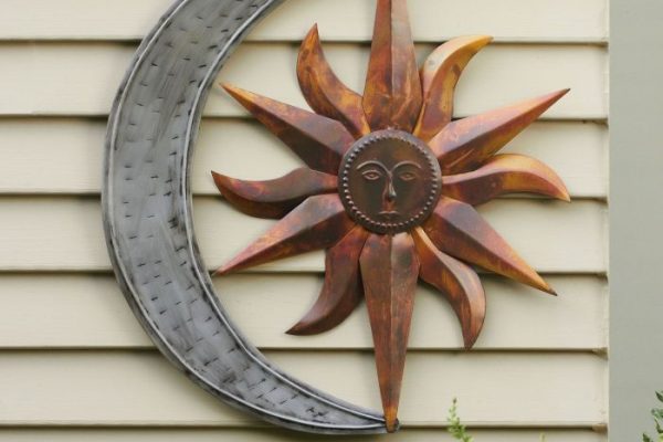 Outdoor wall metal decor