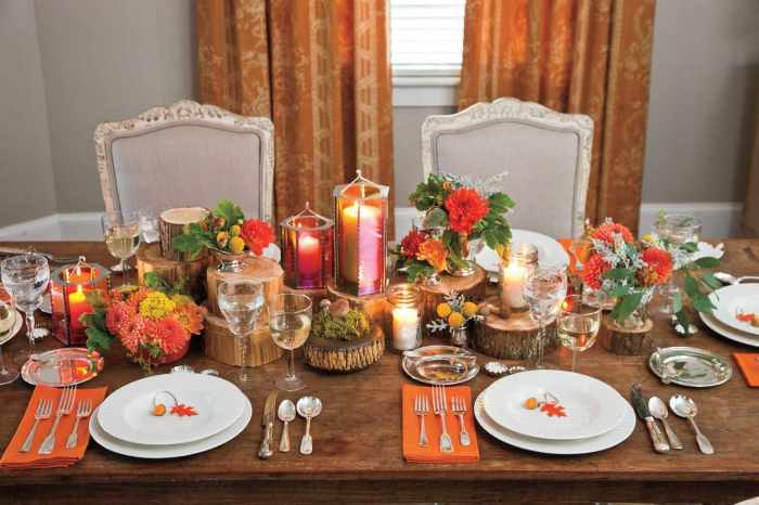 Fall decor ideas table