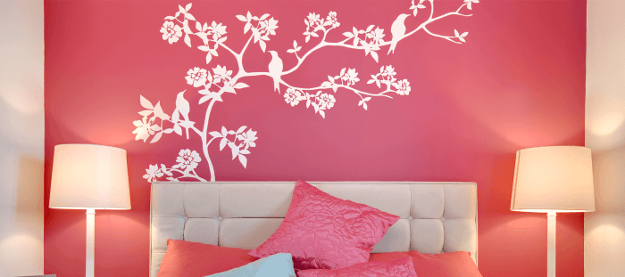 Decor for pink walls