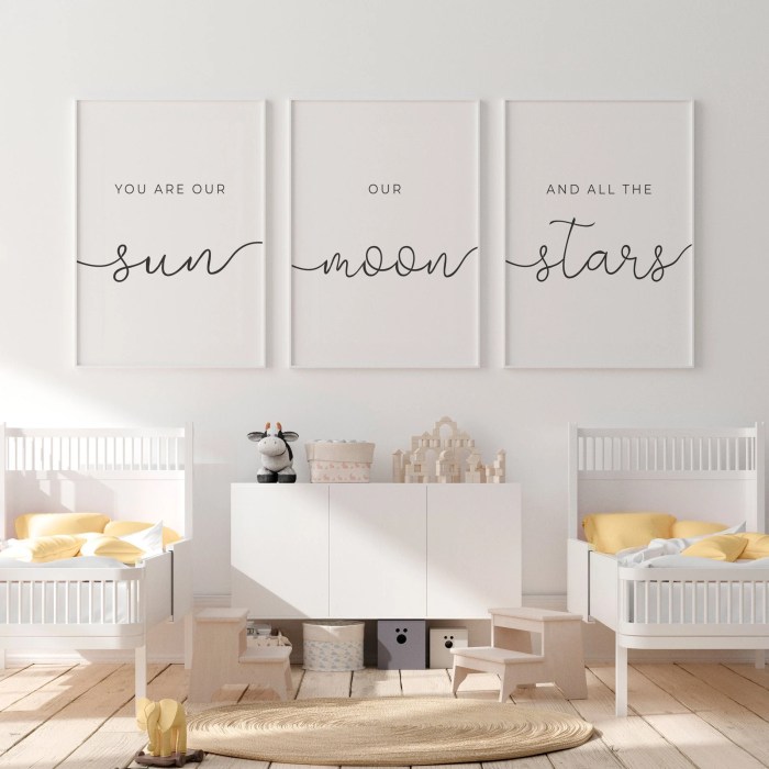 Floral nursery wall decor