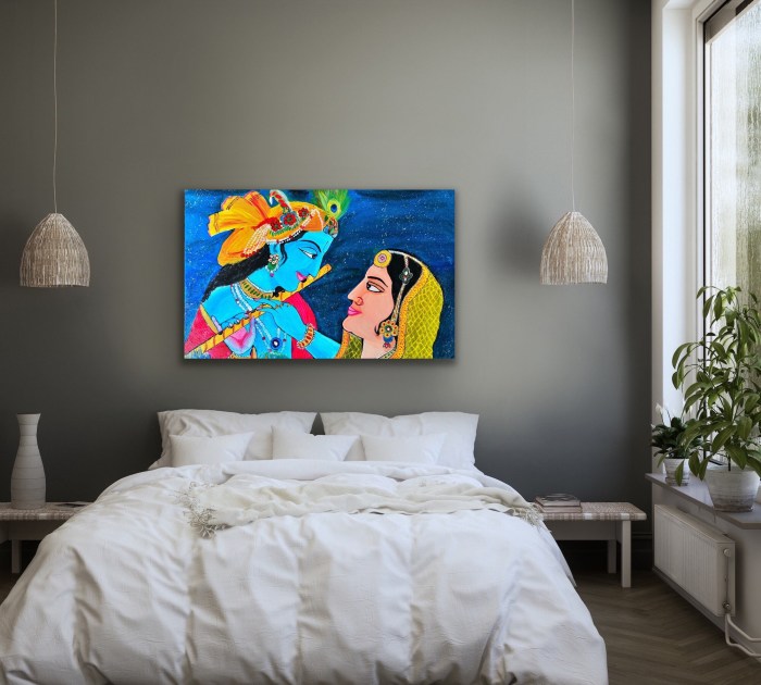 Radha krishna wall decor