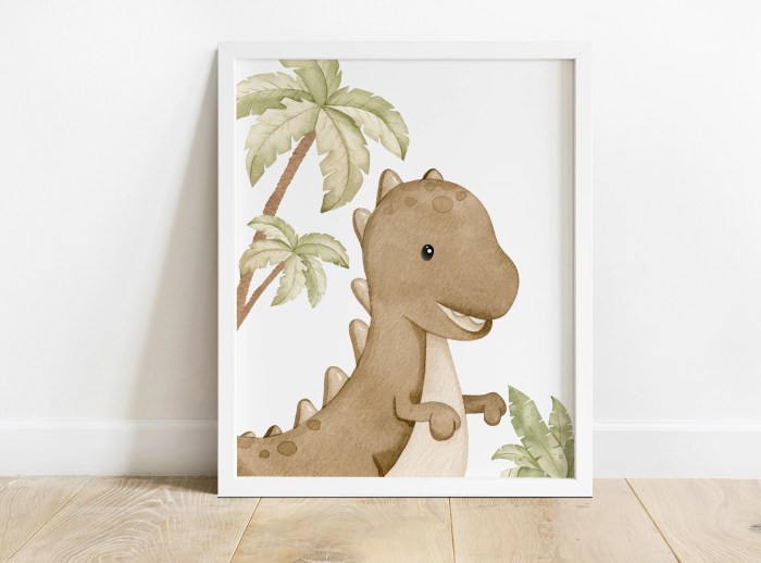 Dinosaur nursery wall decor