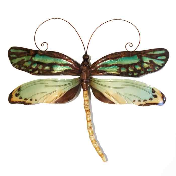 Gold dragonfly wall decor