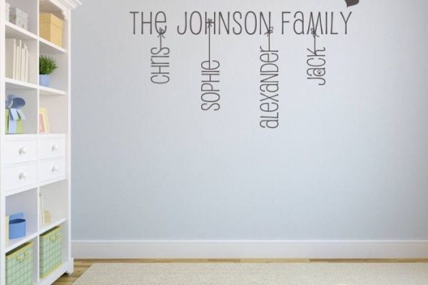 Baby name wall decor