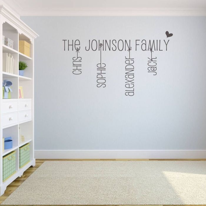 Baby name wall decor