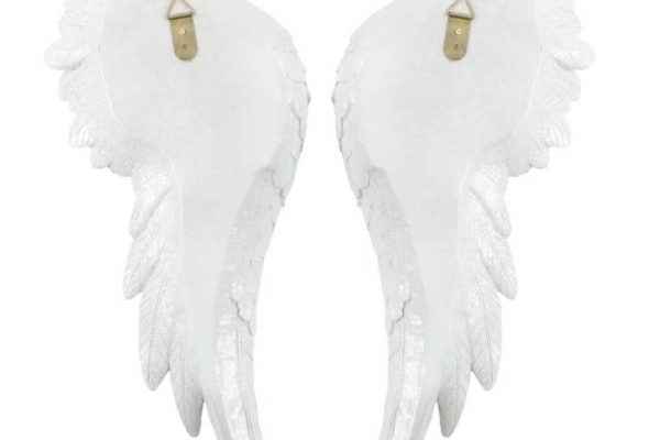 Extra large angel wings wall decor