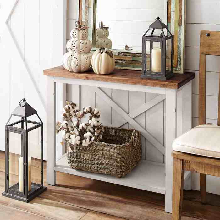 Entrance console table decor