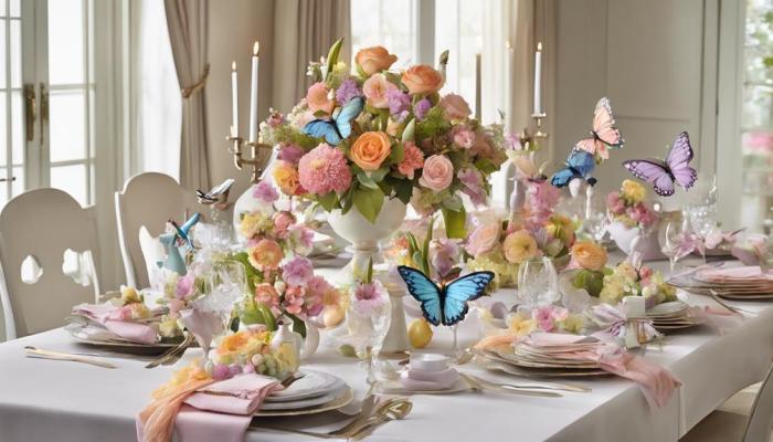 Spring dining table decor